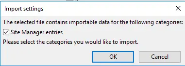 filezilla import settings