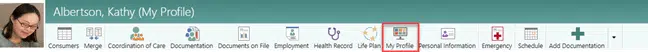 consumer my profile icons