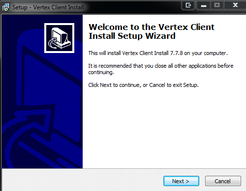 client install set up wizard