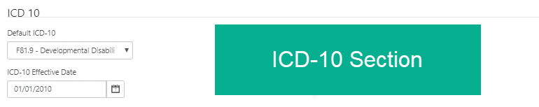 funding source icd-10 section
