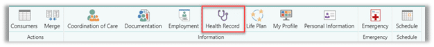 toolbar health record