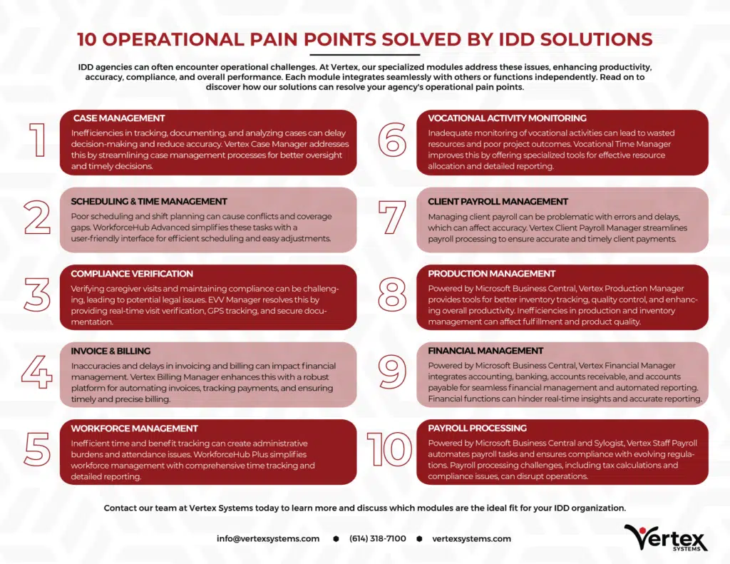 Vertex 10 Operational Pain Points Solved By IDD Solutions