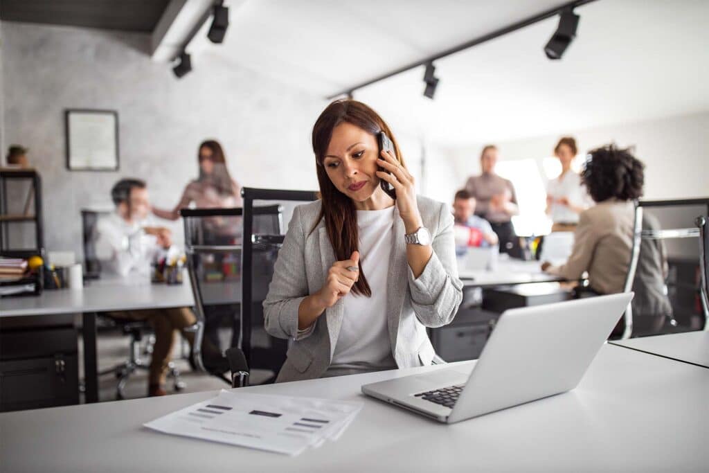 woman working at IDD agency