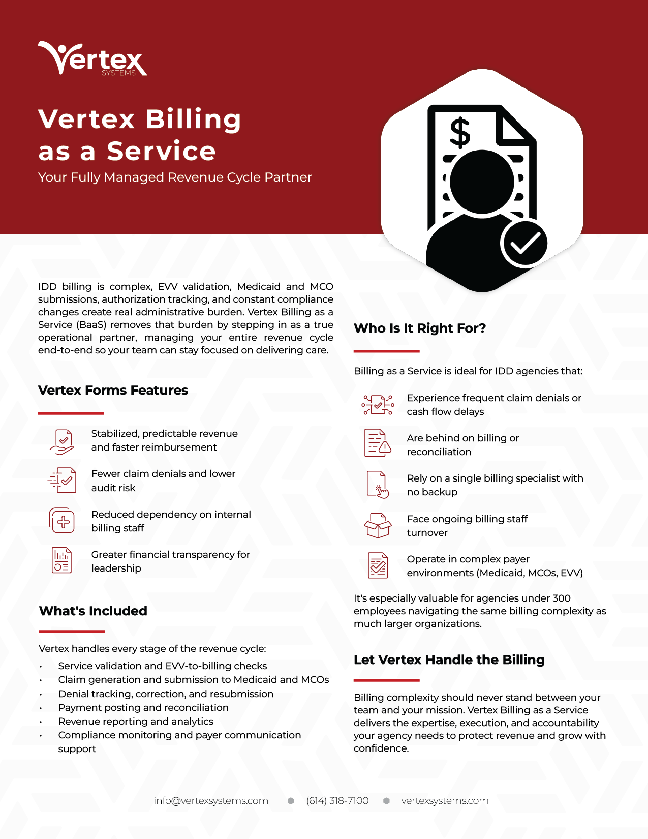 Vertex Billing as a Service Brochure